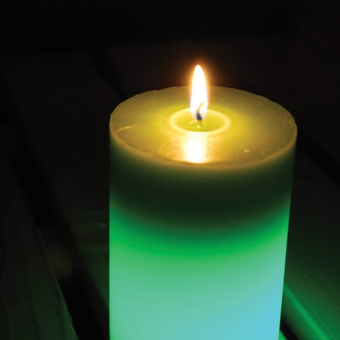 Zero In Colour Change Citronella Candle, LED Citronella Oil Pillar Candle with 30 Hour Burn for Outdoor Use
