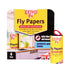 Zero In Fly Papers 4-Pack, Fruit Scented Sticky Fly Paper Strips for Kitchens, Stables and Store Rooms