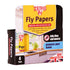 Zero In Fly Papers 4-Pack, Fruit Scented Sticky Fly Paper Strips for Kitchens, Stables and Store Rooms