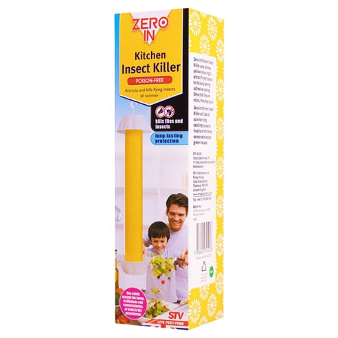 Zero In Kitchen Insect Killer, Yellow Sticky Trap for Flies and Flying Insects in Kitchens and Greenhouses