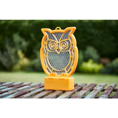 Zero In Night Owl Rechargeable Bug Zapper, Owl Design Electric Insect Killer for Flies, Wasps and Biting Insects