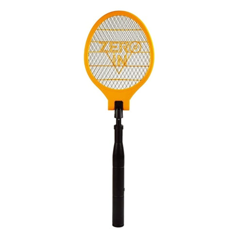 Zero In Telescopic Bug Bat, Electric Fly Swatter Extending to 1.1 m with Adjustable Head for High Ceilings