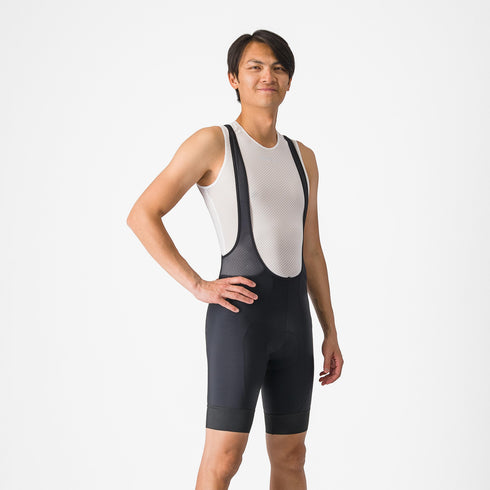 Castelli Entrata 2 men's bib shorts, black, front