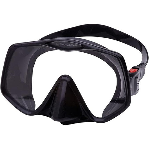 Atomic Aquatics Frameless 2 dive mask, black, front view