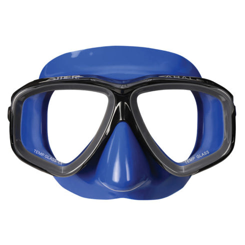 Omer Abalon dive mask, blue silicone