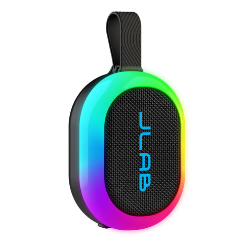 JLab Pop Party Ultra Portable Bluetooth Speaker, Black