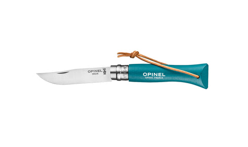 Opinel No.06 Bushwhacker knife, turquoise handle