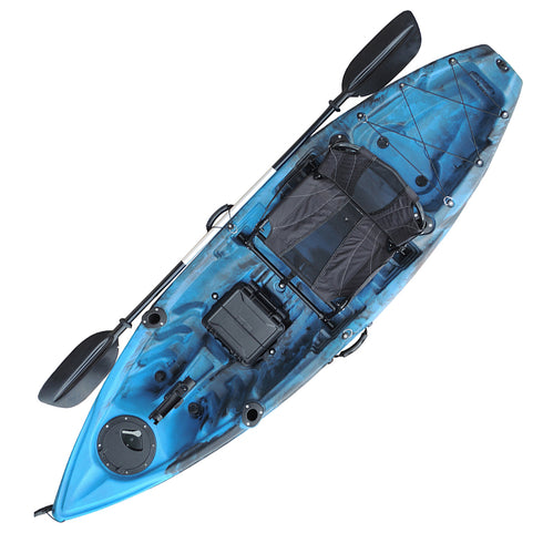 Winner Volador-2 Angler fishing kayak shown in blue camo; Red/Black colour may differ