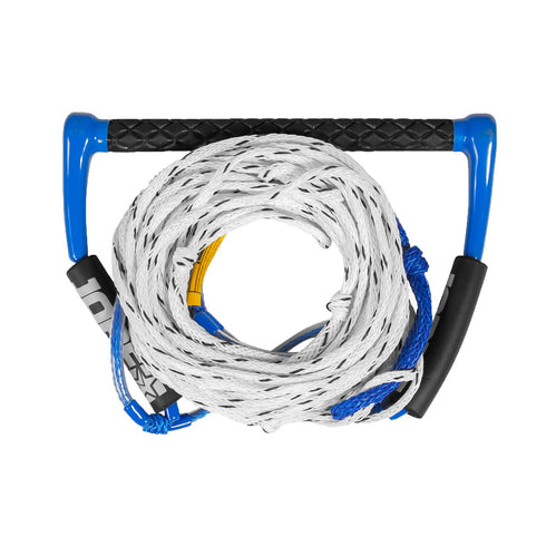 Jobe 15 inch Easy Up Deep V Deluxe waterski handle and rope, blue/white, product view