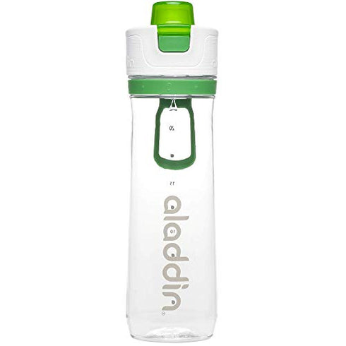 Aladdin Active Hydration Tracker 0.8L bottle, showing markings or features for smart hydration tracking.