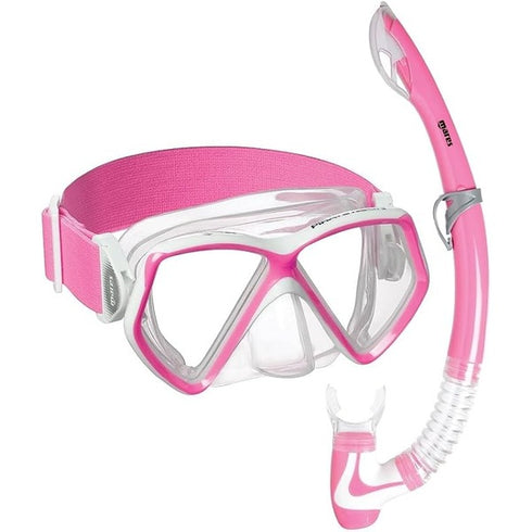 Mares Combo Vento Jr kids mask and snorkel set, neon pink