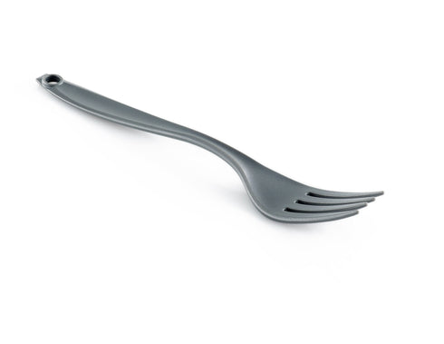 GSI Outdoors camping Fork in Grey, 19 cm, top view