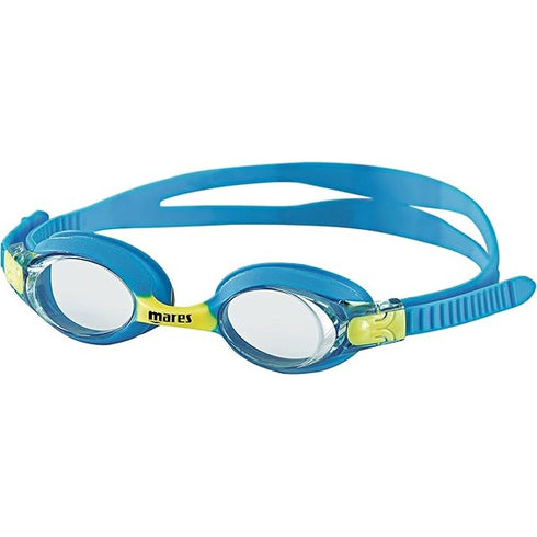 Mares Meteor kids swim goggles, light blue, front