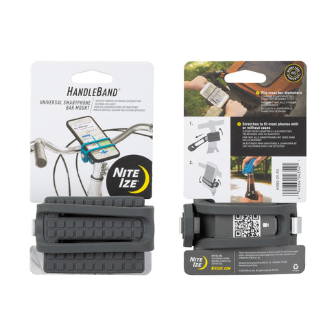 Nite Ize HandleBand universal smartphone bar mount, Charcoal
