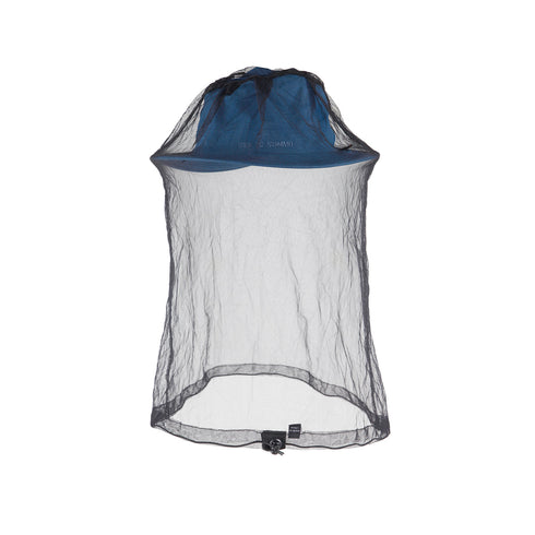 Sea to Summit Nano Mosquito Head Net, black mesh, product shot on white