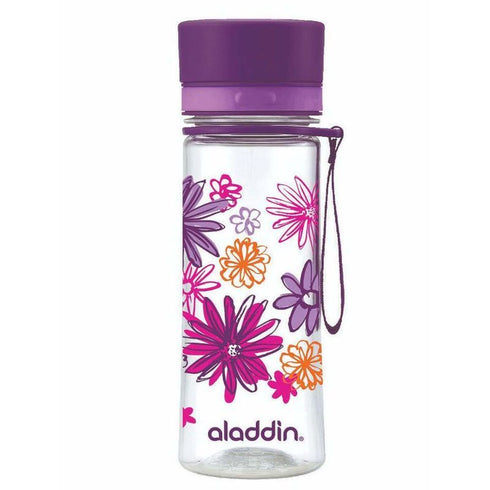 Aladdin Aveo Water Bottle 0.35L Purple Graphics