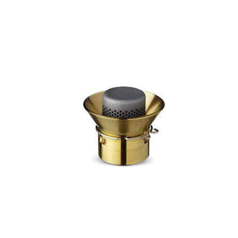 Primus OmniLite Ti Silencer brass burner accessory, front view