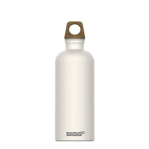 SIGG Traveller MyPlanet Repeat 0.6 L water bottle in White, front view