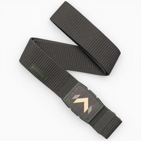 Arcade Carver stretch belt, Army, front view