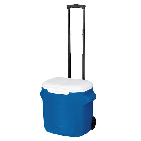 Coleman 28QT performance wheeled cooler, blue
