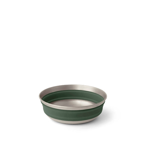 Sea to Summit Detour Stainless Steel Collapsible Bowl Medium Laurel Wreath Green