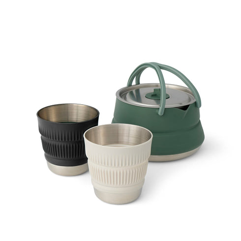 Sea to Summit Detour stainless steel kettle cook set with two cups