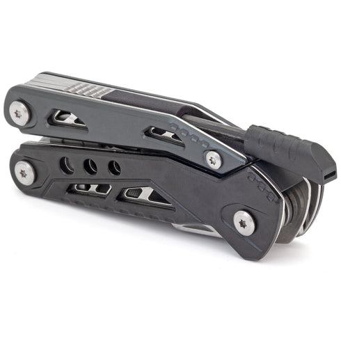 True Utility Fireranger multi tool, black, closed, product shot on white