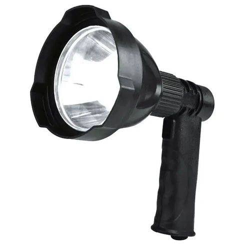 Gamepro Eagle rechargeable LED spotlight, black, product shot on white