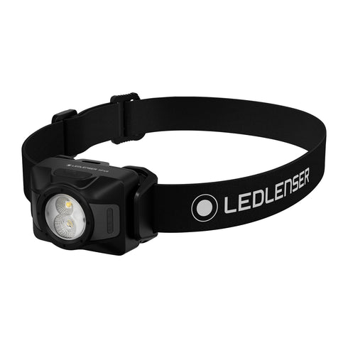 Ledlenser HF4R rechargeable headlamp, black, product shot on white
