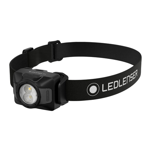 Ledlenser HF4 headlamp, black, product shot on white