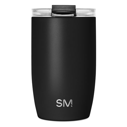 Simple Modern Voyager Tumbler 12 oz in Midnight Black, front view