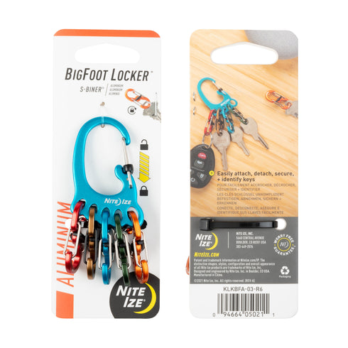 Nite Ize BigFoot Locker KeyRack aluminium in pack