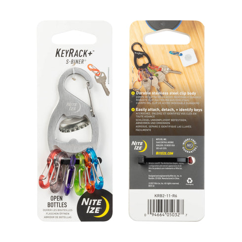 Nite Ize KeyRack+ S-Biner, Stainless