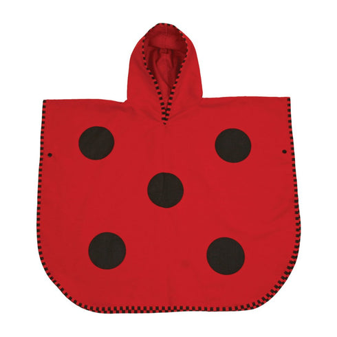 LittleLife Ladybird kids' poncho towel