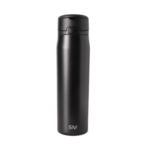 Simple Modern Mesa Loop Water Bottle 24 oz in Midnight Black, front view