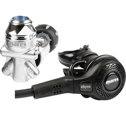 Mares Abyss 22 Navy II scuba regulator, first and second stage