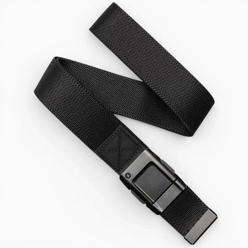 Arcade Motion stretch belt, Black/Black, front view