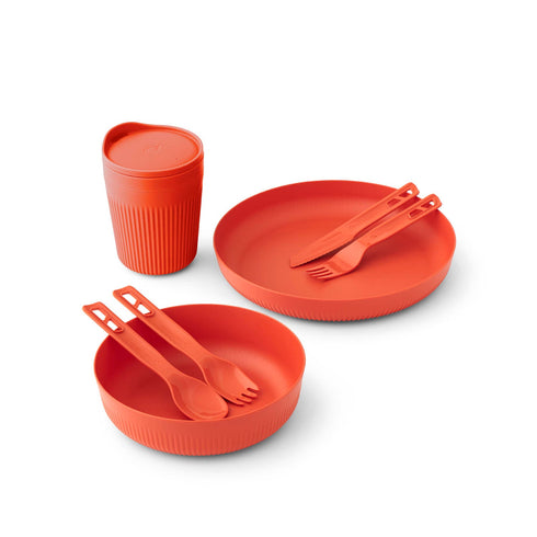 Sea to Summit Passage Dinnerware Set 1 Person 7 Piece Orange