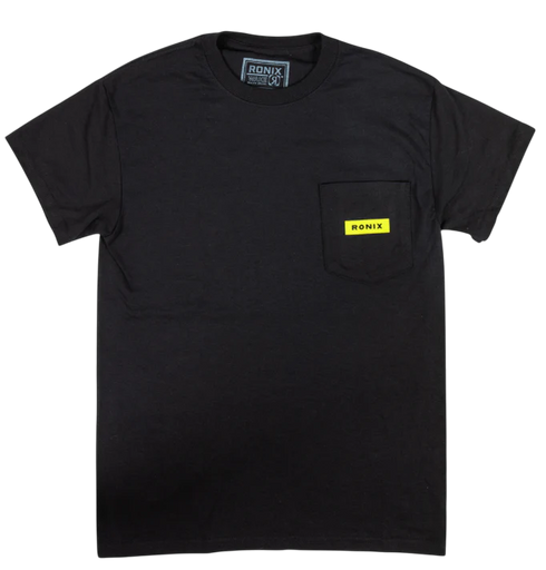 Ronix Megacorp Pocket T-Shirt Black Yellow product view 1