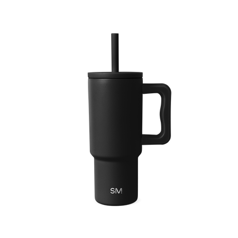 Simple Modern Trek Kids Tumbler in Midnight Black, front view