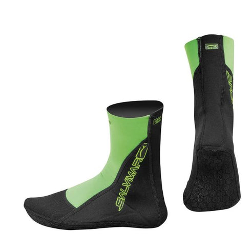 Salvimar Fit Pro 2mm fin socks, black and green