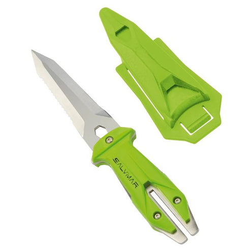 Salvimar Goemon spearfishing knife, acid green