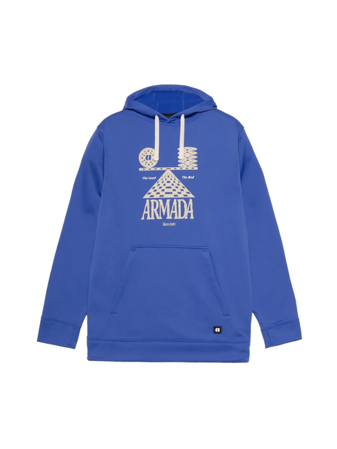 Armada Rollin Rideable Ski Hoodie, Fleece Riding Hoodie with Thumbloops and Zippered Kangaroo Pocket