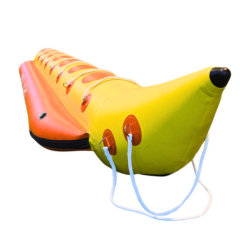 Banana Boat Inflatable 7 Person, 6.25m 1.2mm Commercial PVC Towable with 3 Chambers, Pump and Bag
