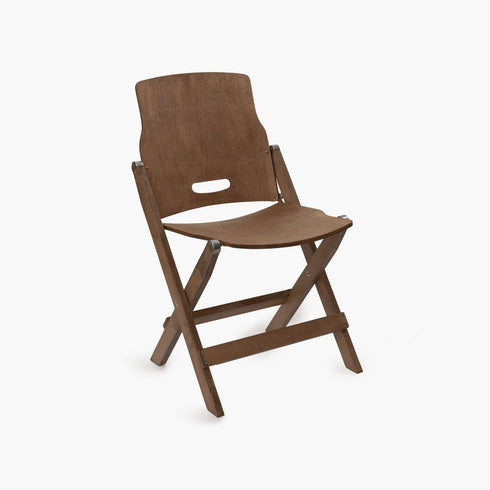 Barebones Ridgetop Wood Folding Chair, Birch Plywood Camping and Patio Chair with Stainless Steel Hardware