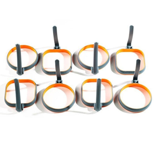 Blackstone Silicone Egg Rings, 8 - Pack Non - Stick Rings, Heat Resistant, Suitable for Uniform Egg/Pancake Cooking