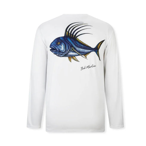 Bob Marlin Natty Rooster performance fishing shirt