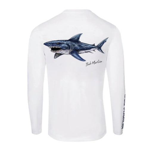 Bob Marlin Natty Shark performance fishing shirt