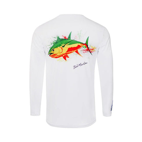 Bob Marlin Rasta Tuna performance fishing shirt