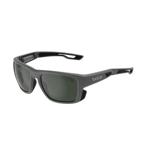 Bolle Airdrift Floating Polarized Sunglasses, Grey Matte with Axis Polarized Cat 3 Lens for Boating and Fishing